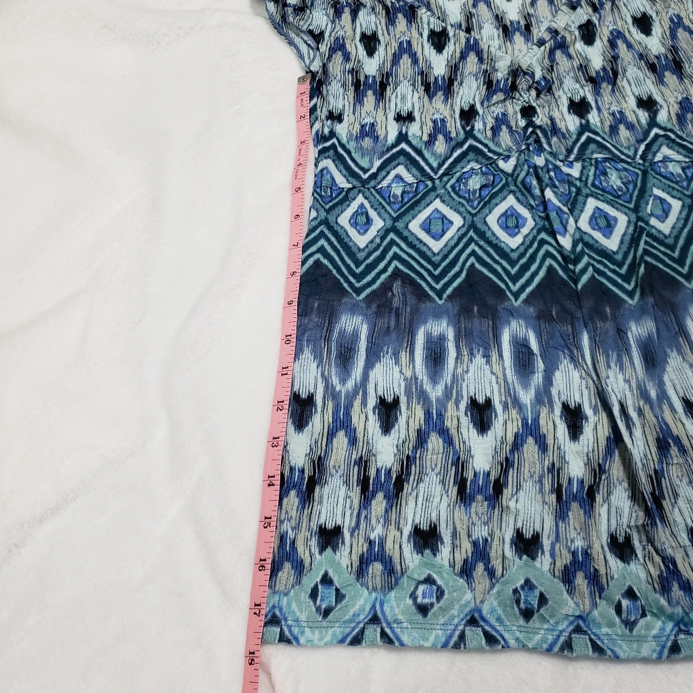 Blue Patterned Top - Picture 8 of 9